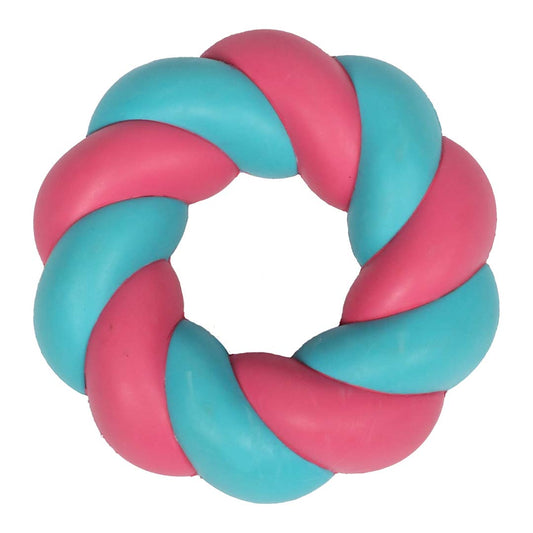 303/485415 - Jouet pour chien MALLOW RING Rosé/bleu