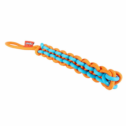 303/485576 - Jouet pour chien avec corde tressée TWISTING TUGGER Bleu/orange