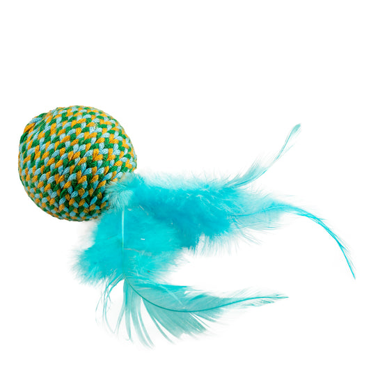 12088 - Jolly balle avec plumes Bleu
