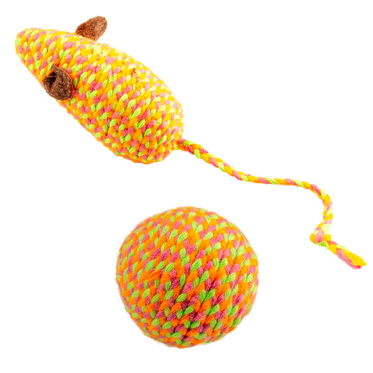 12093 - Jolly souris et balle orange Orange