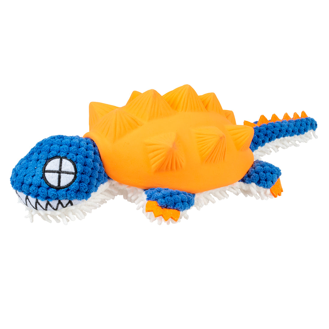 14517 - Peluche & latex tatou Orange/bleu