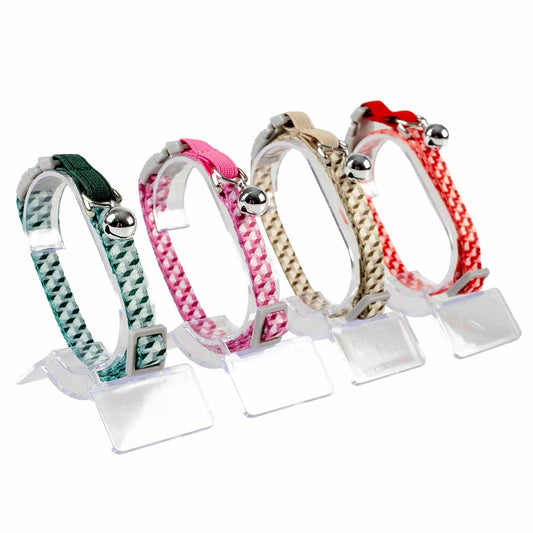 15552 - Collier pour chats coeur rétro Couleurs mélangées