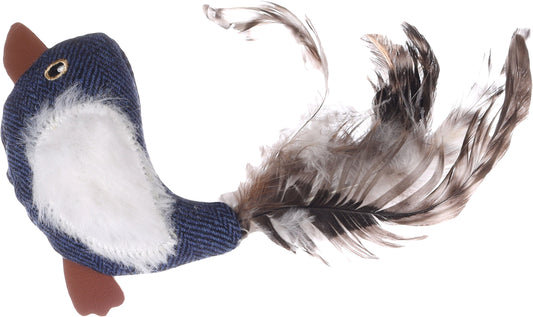 561327 - JCHAT JEANY OISEAU BLEU 8,5CM