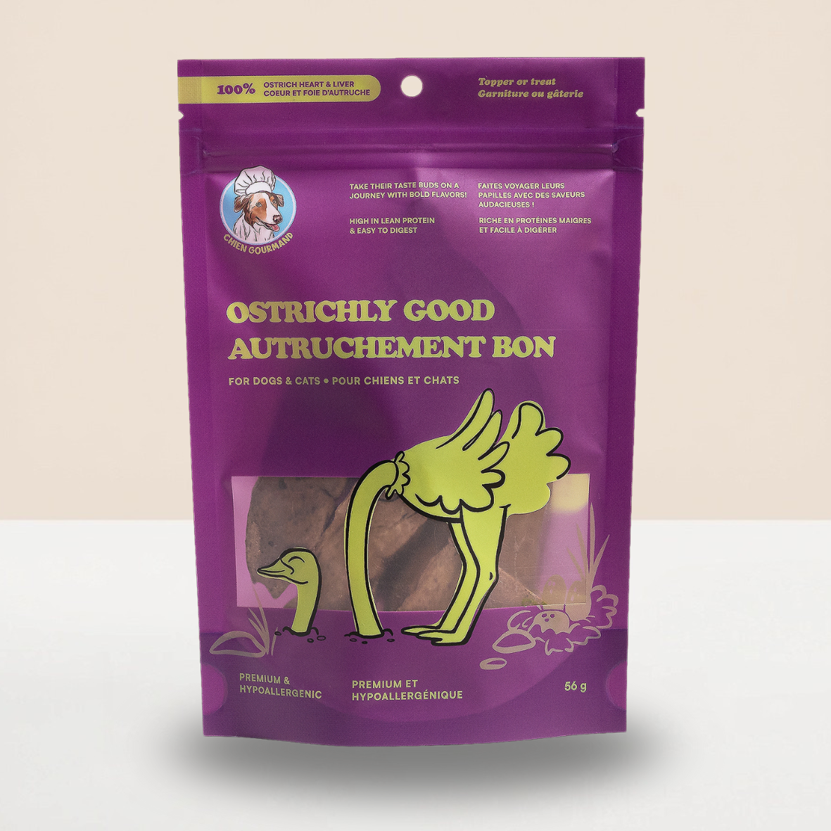 2443604 - Snack à l'autruche - CHIEN GOURMAND